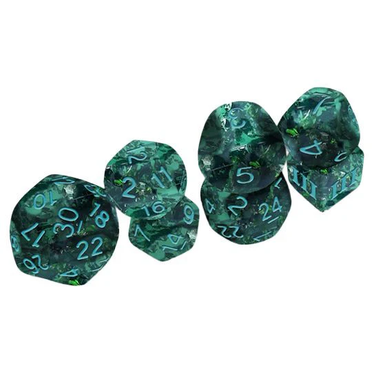 7-set Dice: Dungeon Crawl Classics - Funky Verdigris Grecian Vase