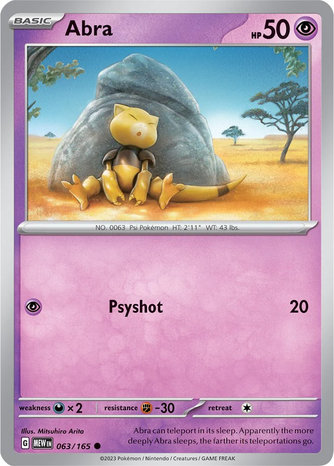 Abra - 063/165 - (SV: Scarlet & Violet 151)