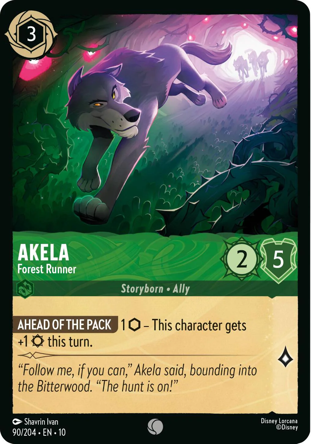 Akela - Forest Runner - 90/204 - (Whispers in the Well)