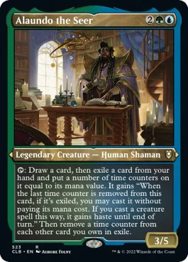 Alaundo the Seer (Foil Etched) - 523 - (Commander Legends: Battle for Baldur's Gate)