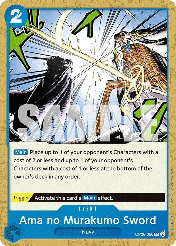 Ama no Murakumo Sword - OP06-056 - (Wings of the Captain)