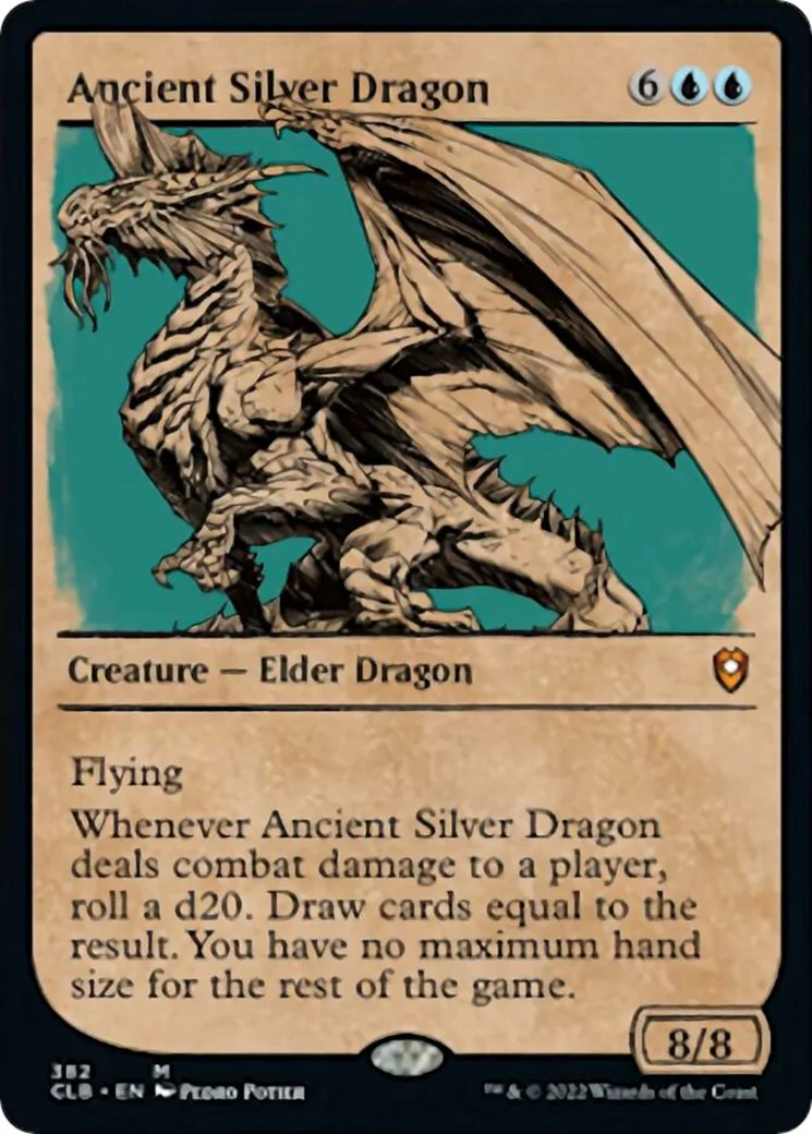Ancient Silver Dragon (Showcase) - 382 - (Commander Legends: Battle for Baldur's Gate)