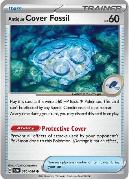 Antique Cover Fossil - 080/086 - (SV: Black Bolt)