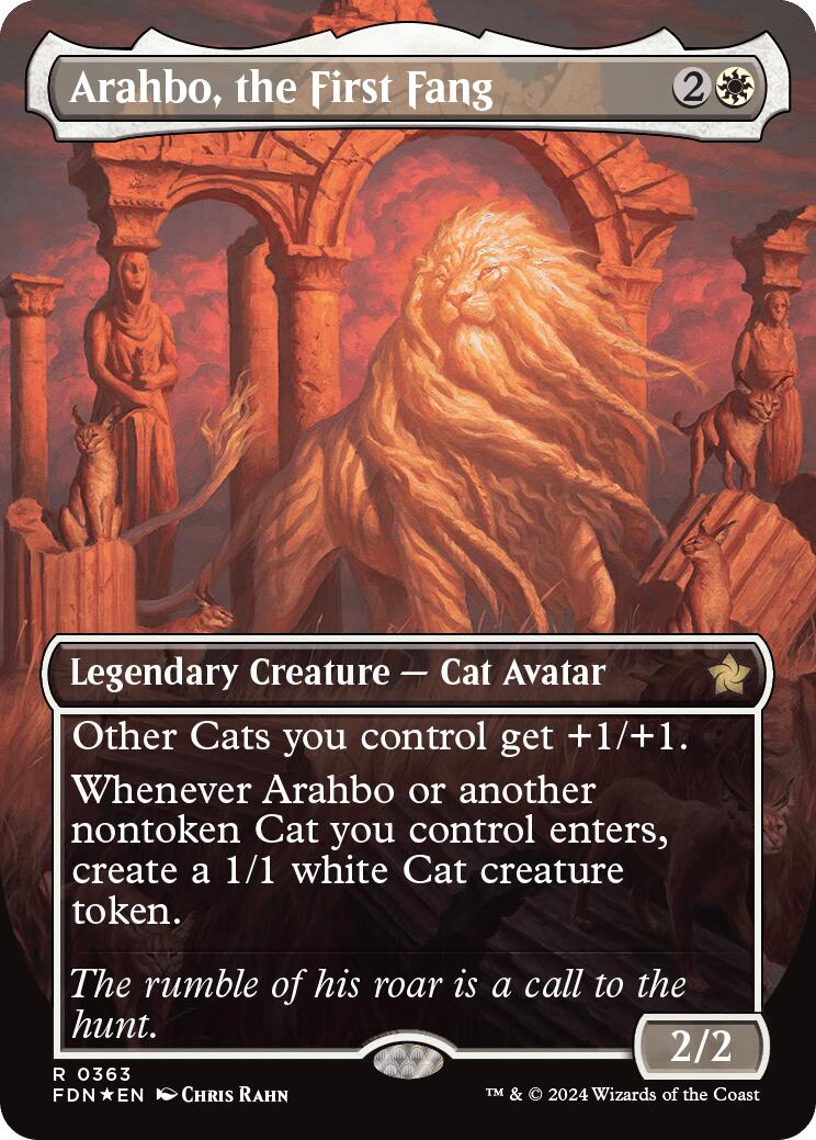 Arahbo, the First Fang (Borderless) (Mana Foil) - 363 - (Foundations)