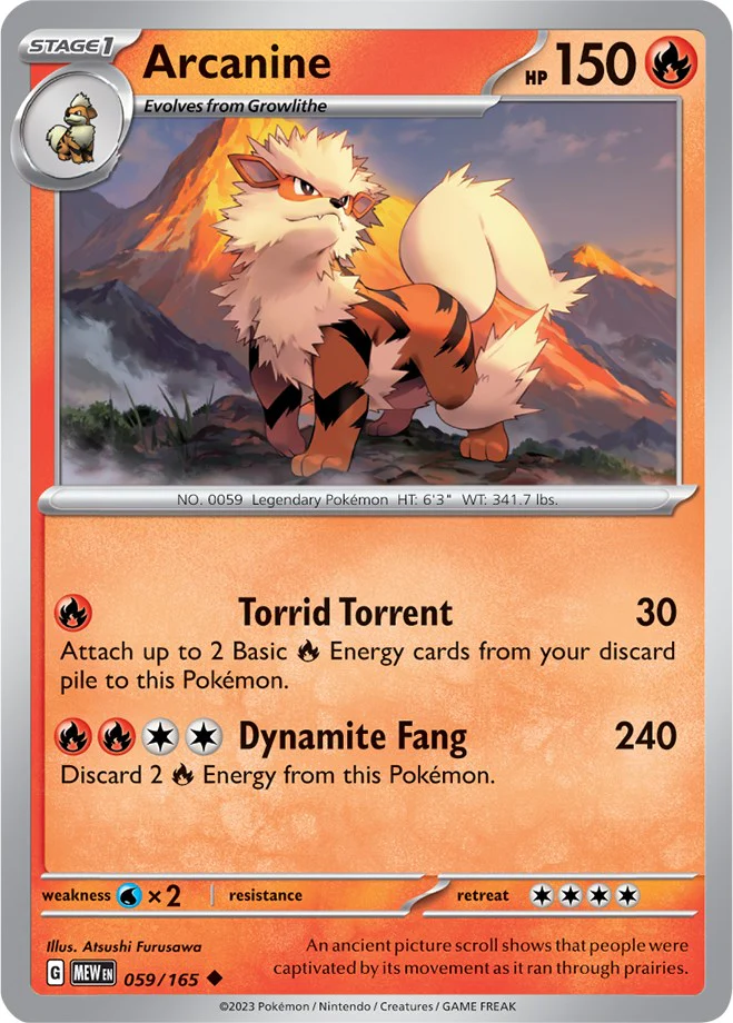 Arcanine - 059/165 - (SV: Scarlet & Violet 151)