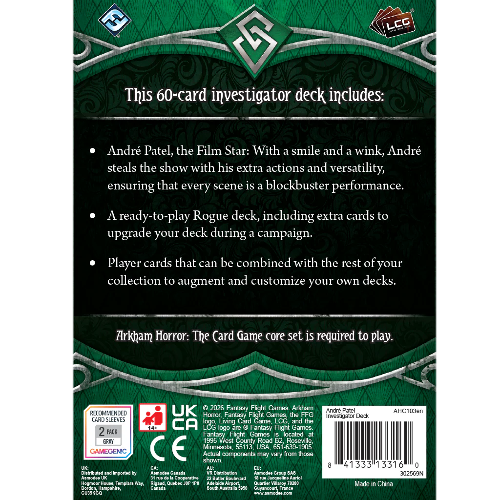 Arkham Horror LCG: Andre Patel Investigator Deck - Image 3