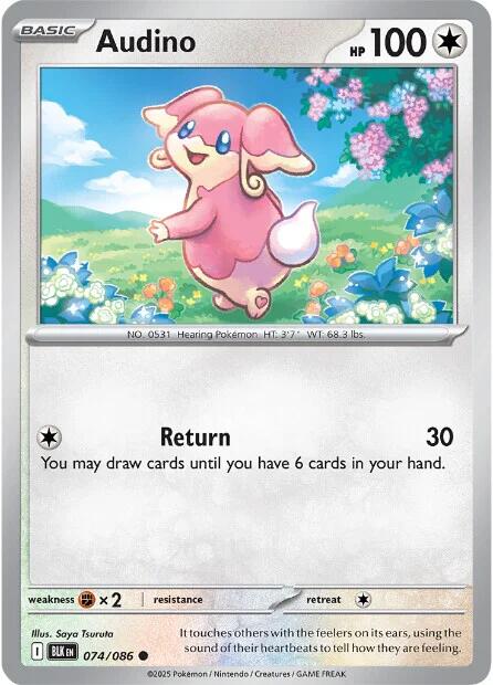 Audino - 074/086 - 074/086 - (SV: Black Bolt)