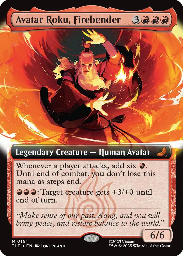 Avatar Roku, Firebender (Extended Art) - 191 - (Avatar: The Last Airbender: Eternal-Legal)