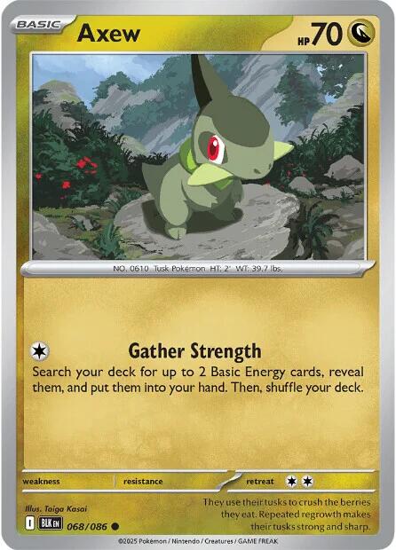 Axew - 068/086 - (SV: Black Bolt)