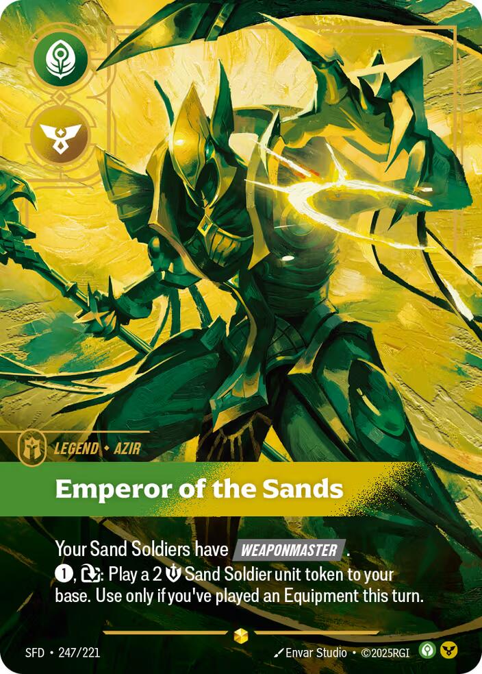 Spiritforged - Azir - Emperor of the Sands (Overnumbered) 247/221