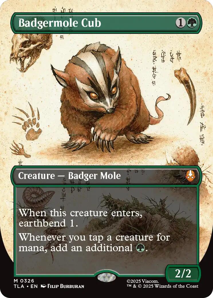Badgermole Cub (Borderless) - 326 - (Avatar: The Last Airbender)