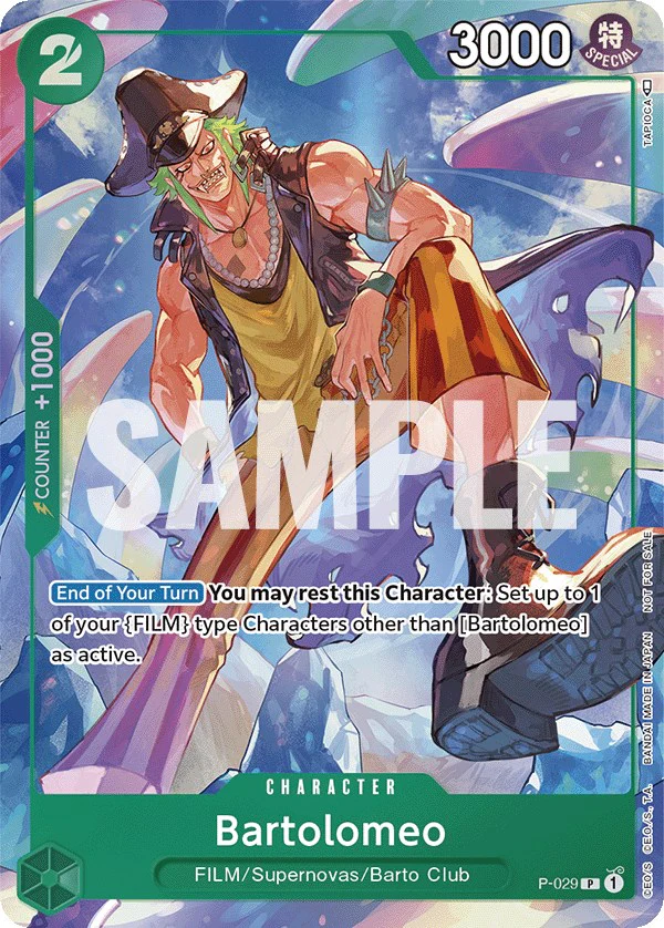 Bartolomeo (Event Pack Vol. 1) - P-029 - (One Piece Promotion Cards)