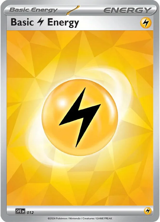 Basic Lightning Energy - 012 - 012 - (SVE: Scarlet & Violet Energies)