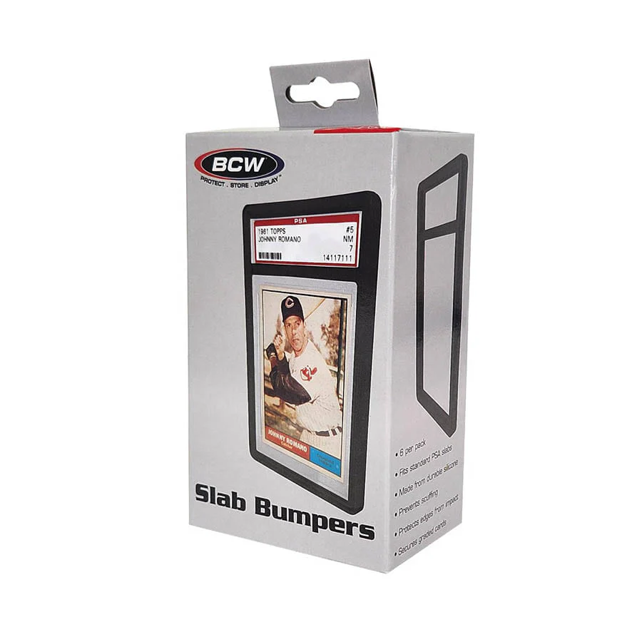 BCW: Graded Slab Bumper - PSA Card Black (6CT)