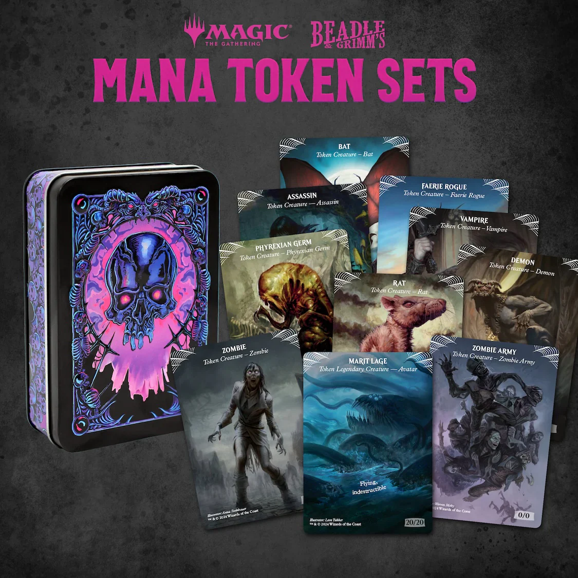 Beadle & Grimm's: Magic: The Gathering - Black Mana Token Set - Image 2