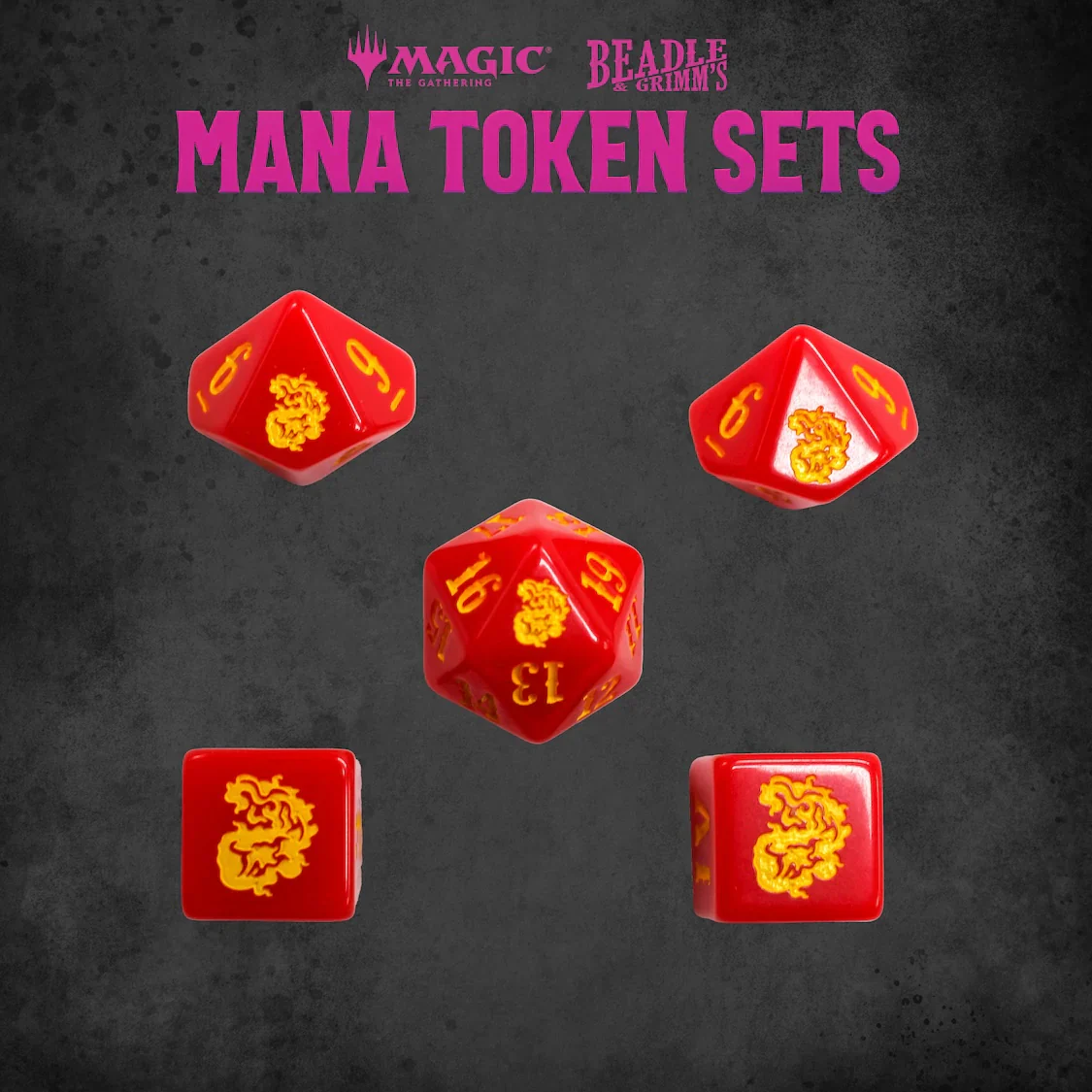 Beadle & Grimm's: Magic: The Gathering - Red Mana Token Set - Image 5