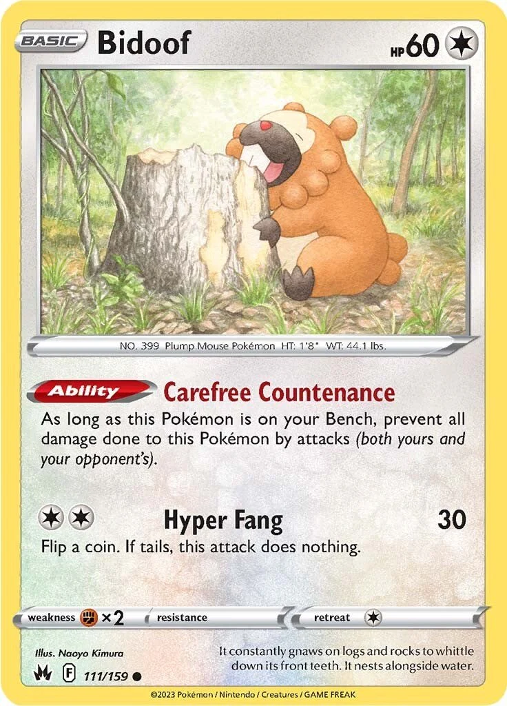 Bidoof - 111/159 - (SWSH: Crown Zenith)