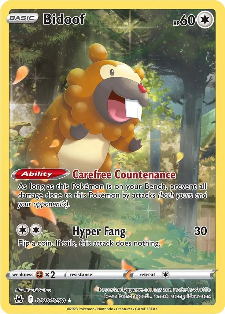 Bidoof - GG29/GG70 - (Crown Zenith: Galarian Gallery)
