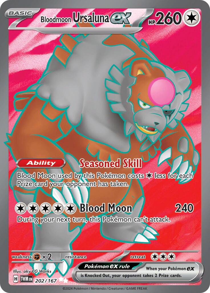 Bloodmoon Ursaluna ex - 202/167 - 202/167 - (SV06: Twilight Masquerade)
