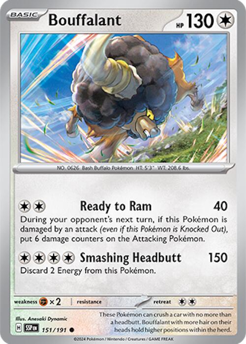 Bouffalant - 151/191 - (SV08: Surging Sparks)