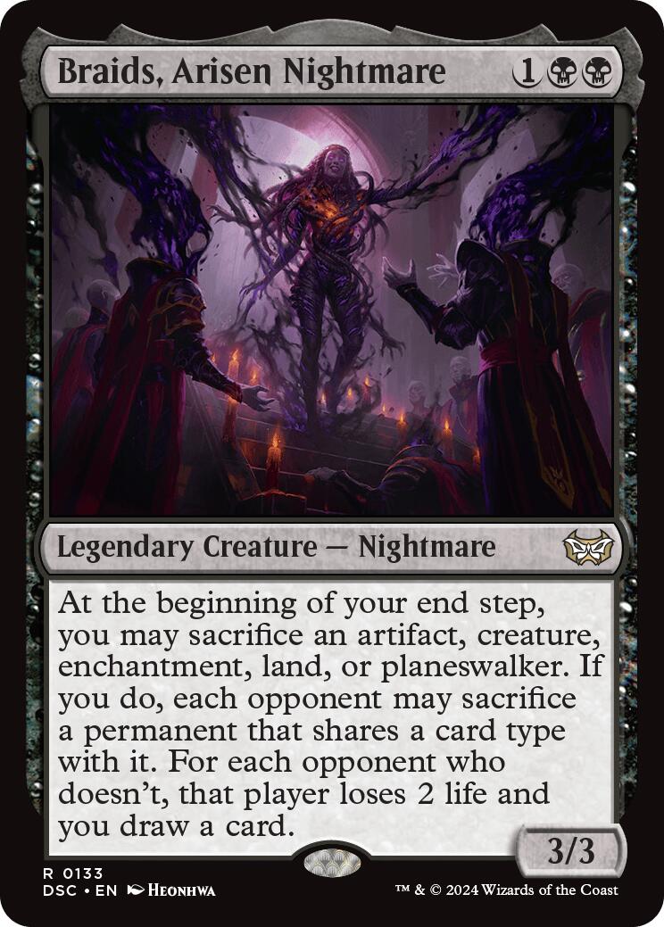 Braids, Arisen Nightmare - 133 - (Commander: Duskmourn: House of Horror)