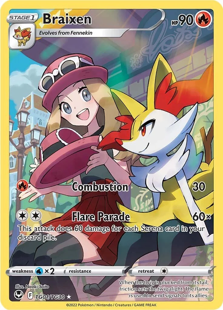 Braixen - TG01/TG30 - (SWSH12: Silver Tempest Trainer Gallery)