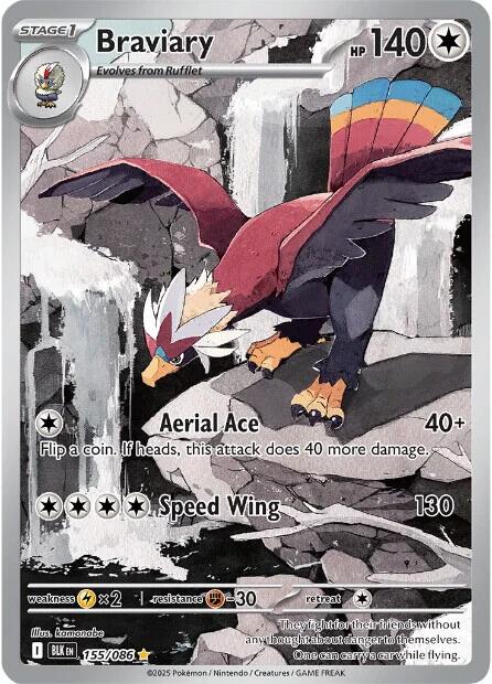 Braviary - 155/086 - 155/086 - (SV: Black Bolt)