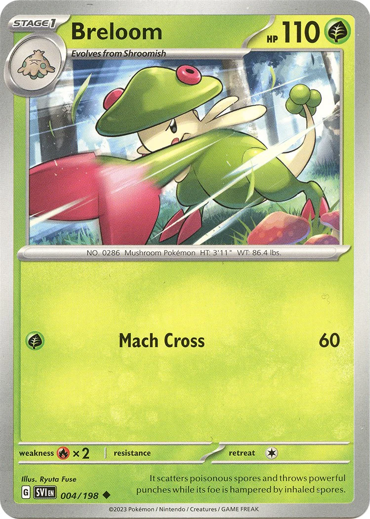 Breloom - 004/198 - (SV01: Scarlet & Violet Base Set)