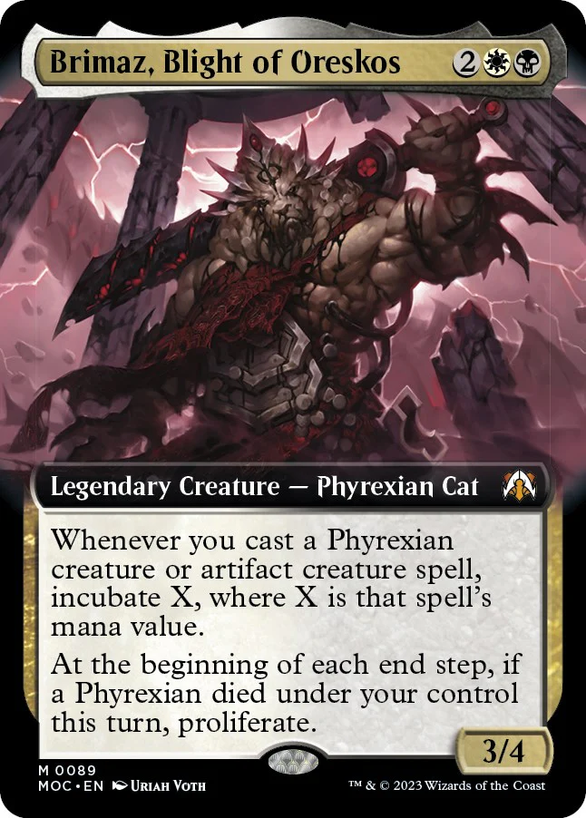 Brimaz, Blight of Oreskos (Extended Art) - 89 - (Commander: March of the Machine)