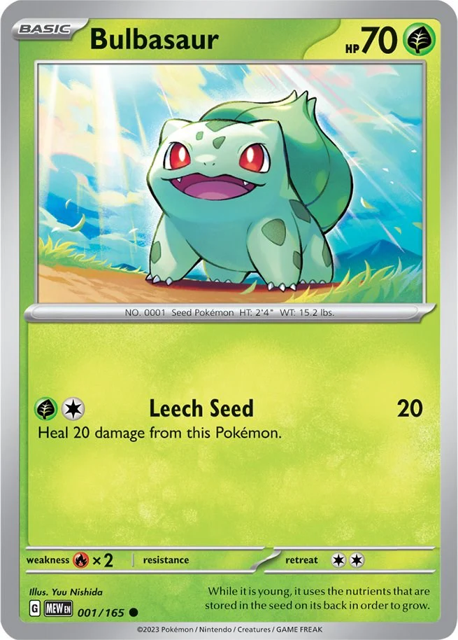 Bulbasaur - 001/165 - 001/165 - (SV: Scarlet & Violet 151)