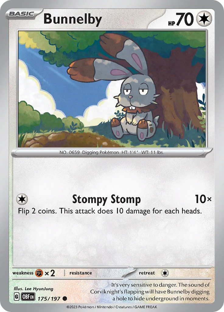 Bunnelby - 175/197 - (SV03: Obsidian Flames)