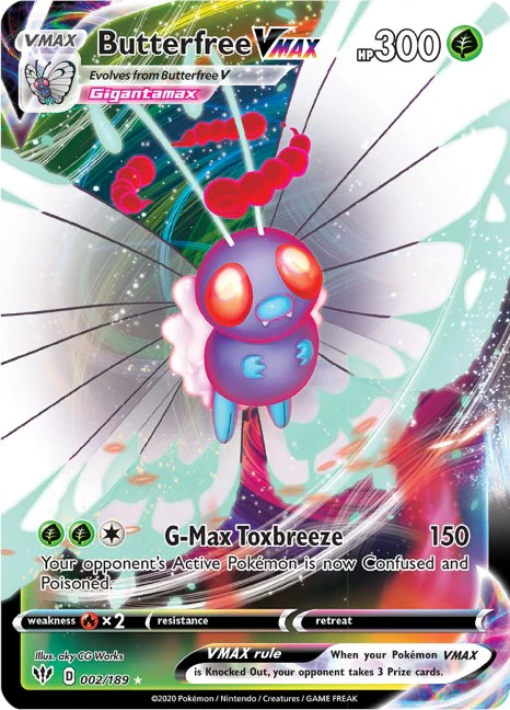 Butterfree VMAX - 002/189 - (SWSH03: Darkness Ablaze)