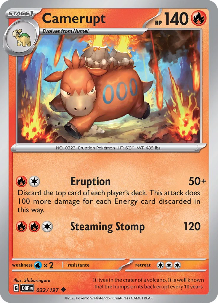 Camerupt - 032/197 - (SV03: Obsidian Flames)