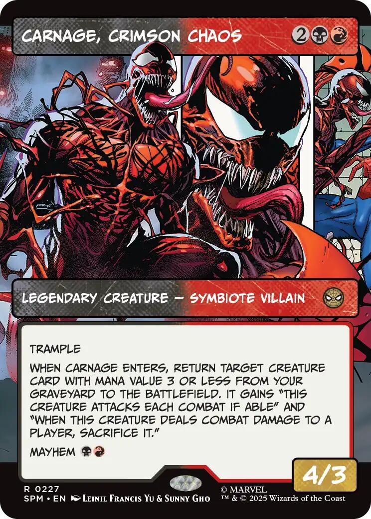 Carnage, Crimson Chaos (Borderless) - 227 - (Marvel's Spider-Man)