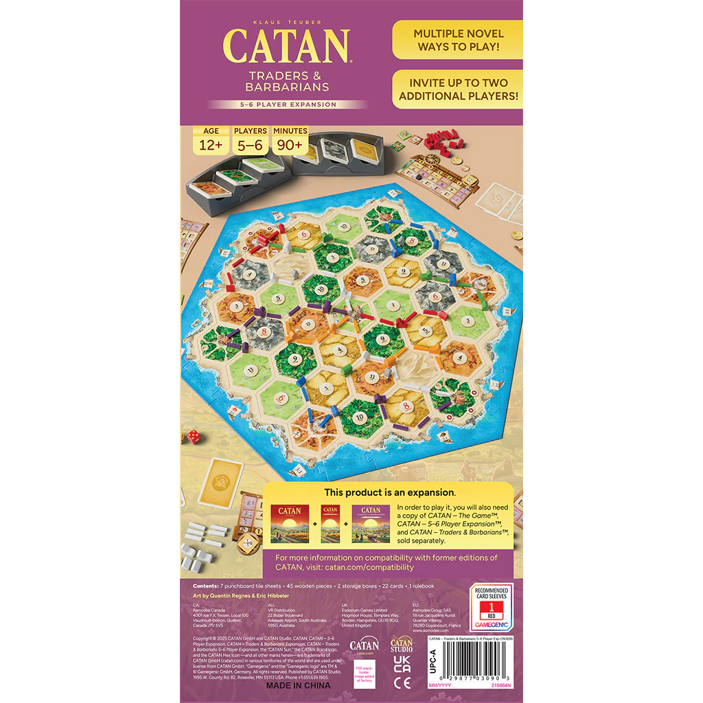 Catan: Traders & Barbarians - 5-6 Player Expansion - Image 3