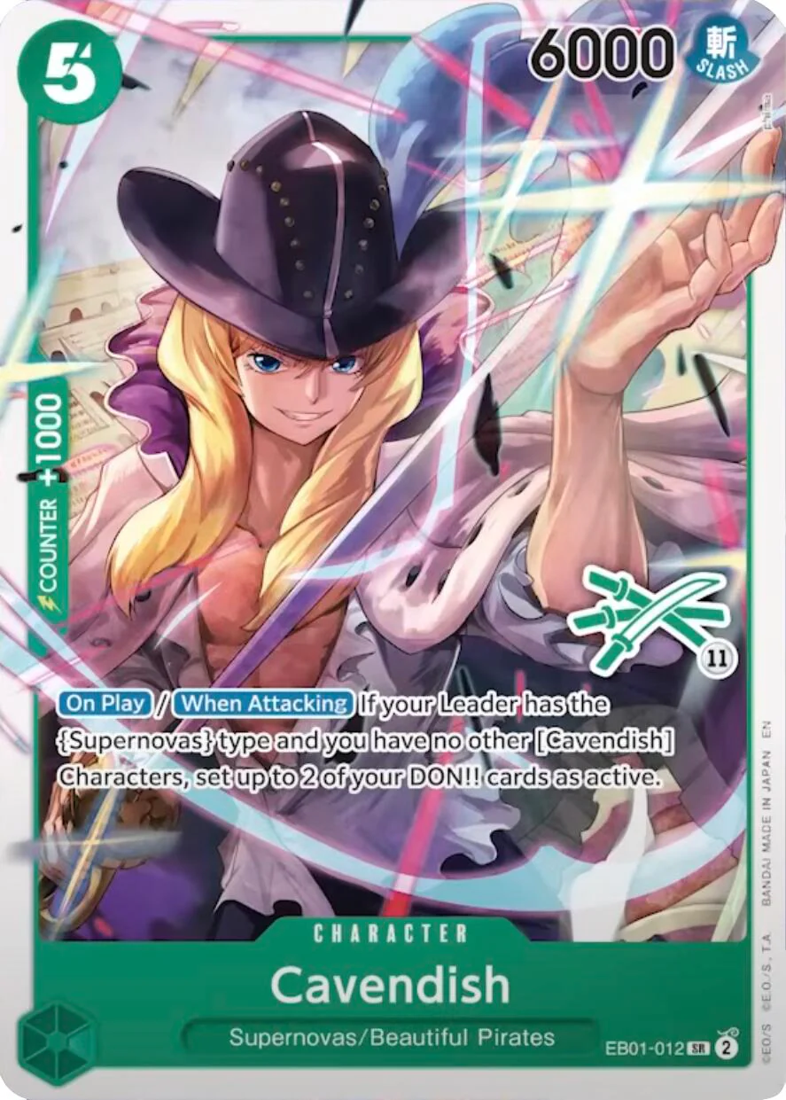 Cavendish (Zoro Deck) - EB01-012 - (Learn Together Deck Set)