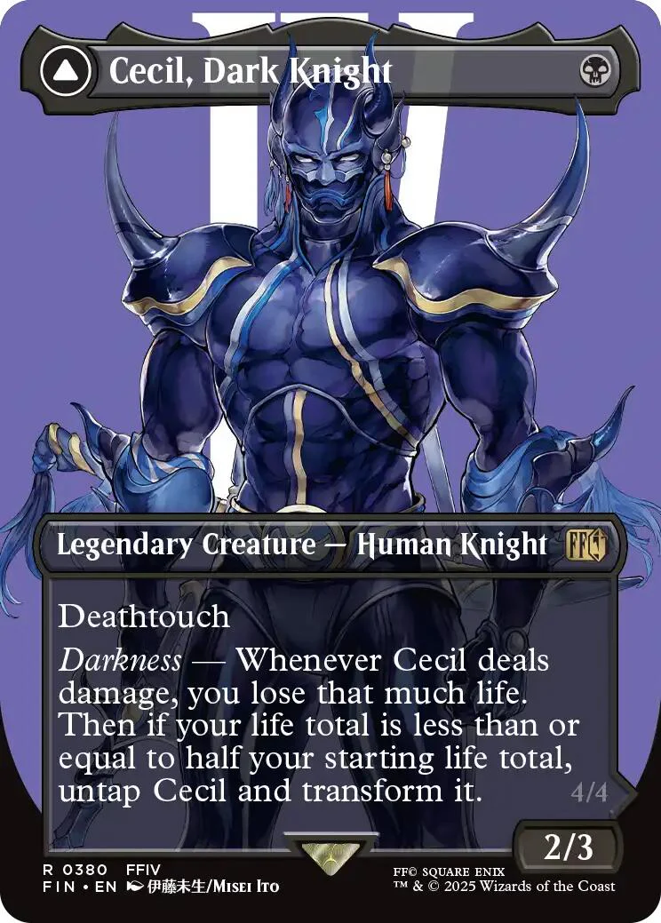 Cecil, Dark Knight (Borderless) - 380 - (FINAL FANTASY)