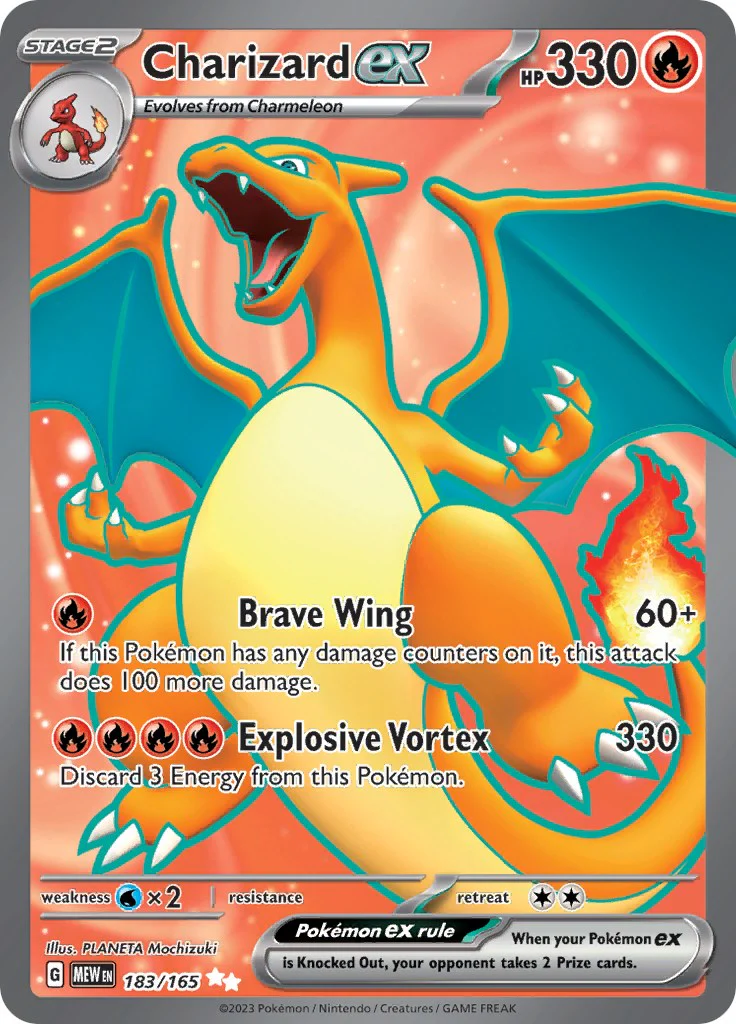 Charizard ex - 183/165 - 183/165 - (SV: Scarlet & Violet 151)