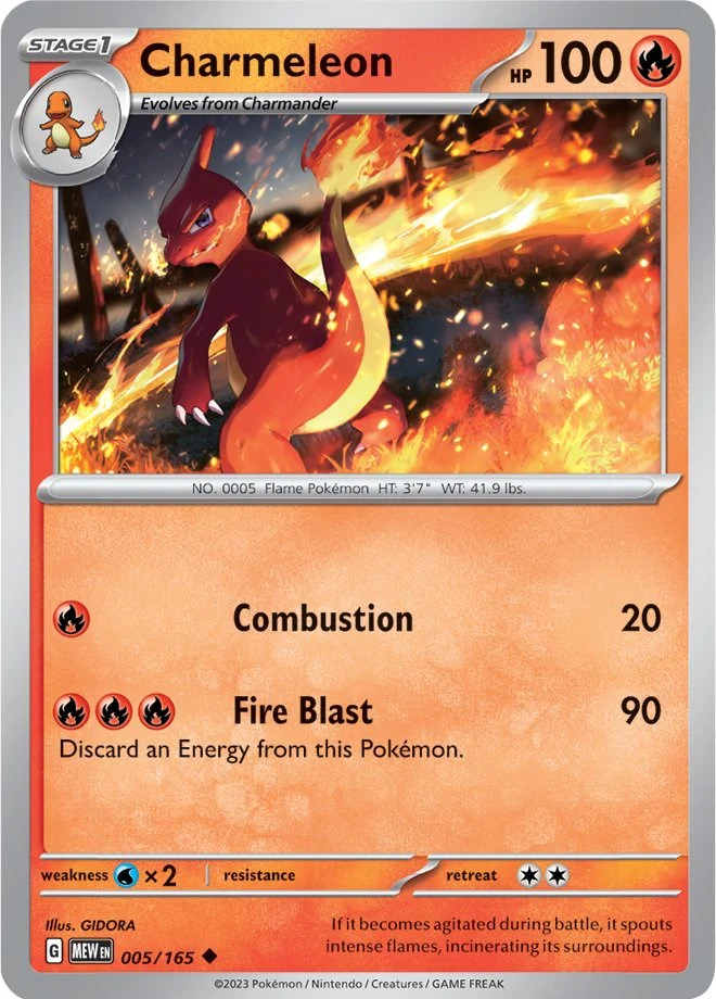 Charmeleon - 005/165 - 005/165 - (SV: Scarlet & Violet 151)