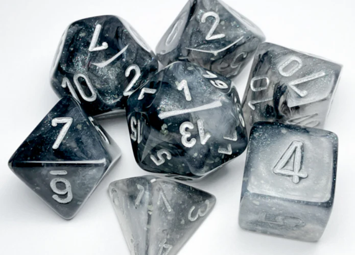 Chessex Borealis Polyhedral Light Smoke/silver Luminary 7-Die Set - Image 2