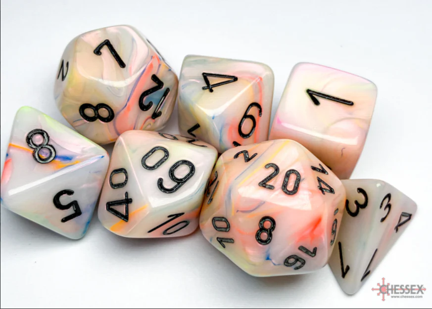 Chessex: Festive Circus/Black 7-Die Set - Image 3
