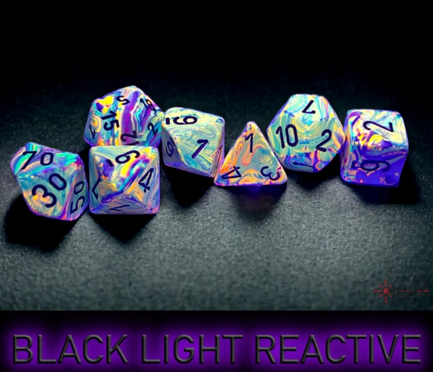 Chessex: Festive Vibrant/Brown 7 Die Set - Image 2