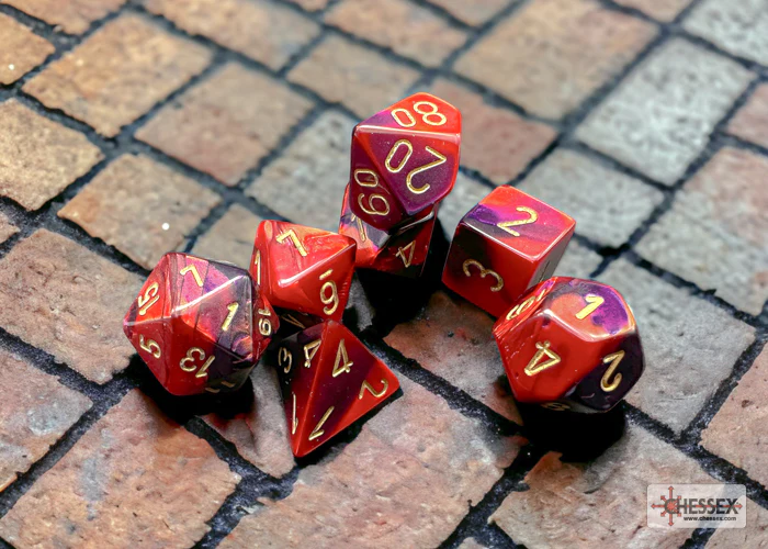 Chessex: Gemini Purple/Red 7-Die Set - Image 3