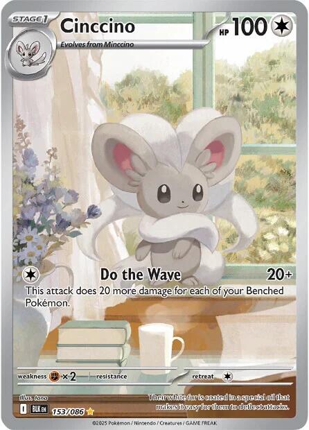 Cinccino - 153/086 - 153/086 - (SV: Black Bolt)