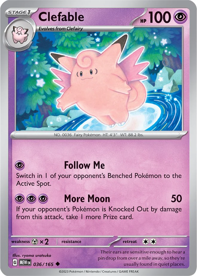 Clefable - 036/165 - (SV: Scarlet & Violet 151)