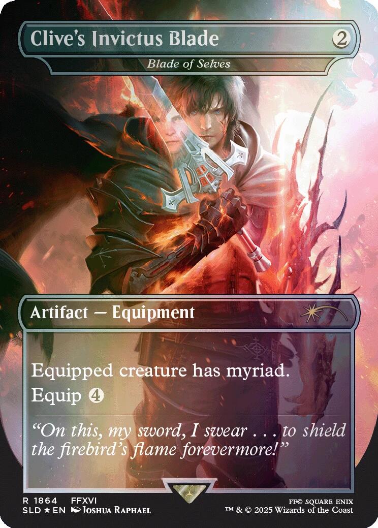 Clive's Invictus Blade - Blade of Selves (Rainbow Foil) - 1864 - (Secret Lair Drop Series)