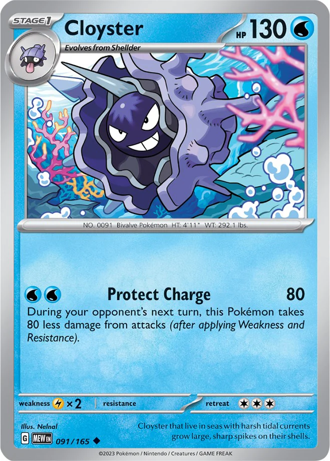 Cloyster - 091/165 - (SV: Scarlet & Violet 151)