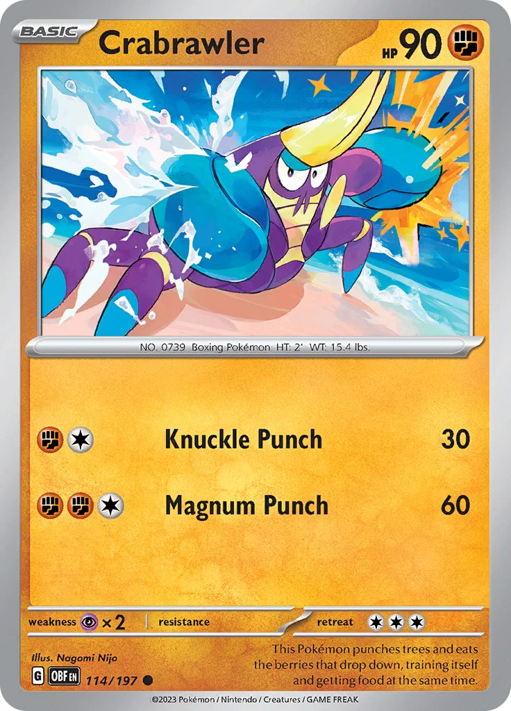Crabrawler - 114/197 - (SV03: Obsidian Flames)