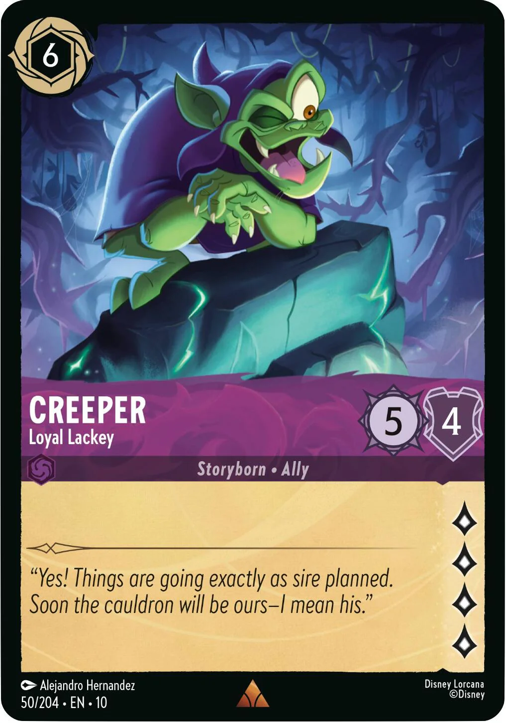 Creeper - Loyal Lackey - 50/204 - (Whispers in the Well)