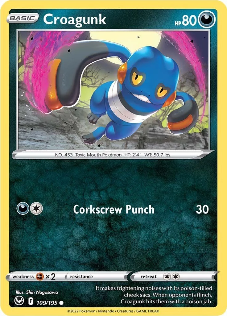 Croagunk - 109/195 - (SWSH12: Silver Tempest)